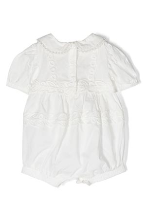 White cotton romper ERMANNO SCERVINO KIDS | SNPG001CCA272BS0040001